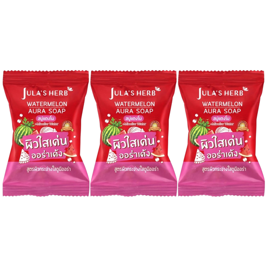 Jula's Herb - Watermelon Aura Soap 70g. (Pack of 3)
