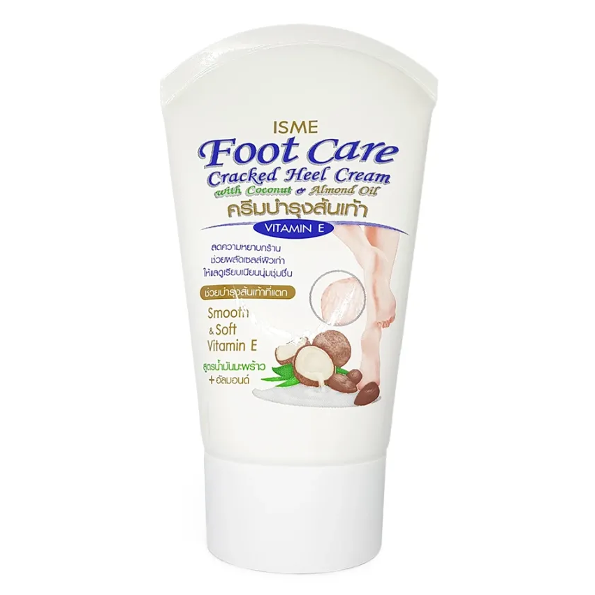 ISME - Foot Care Cracked Heel Cream with Coconut & Almond Oil 80g.