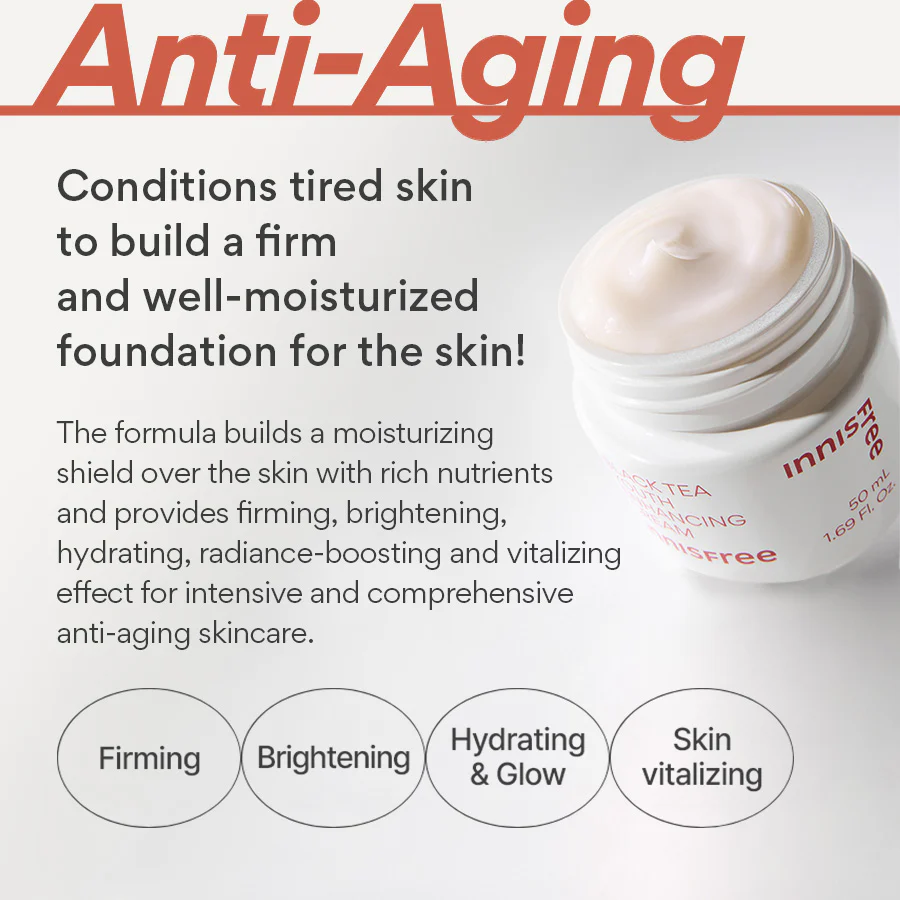 Innisfree - Black Tea Youth Enhancing Cream 50ml.