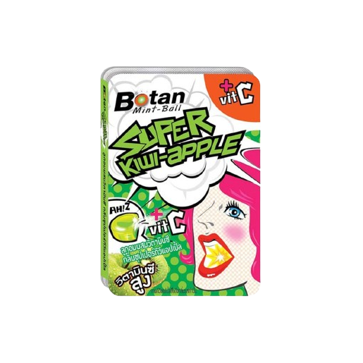 Botan - Lozegnes - 3x Breath Freshener Mint-Ball, 3x Mix Berry Mint-Ball, 3x Nano Ice Mint-Ball, 3x Original, 3x Super Kiwi-Apple, 3x Super Lemon (Pack of 18)