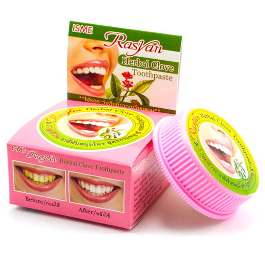 ISME - Rasyan - Herbal Toothpaste Clove Formula 25g. (Pack of 3) - Made in Thailand