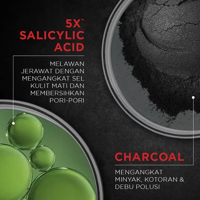 Garnier Men - Acno Fight - Super Mask 28 g. - Made in Indonesia