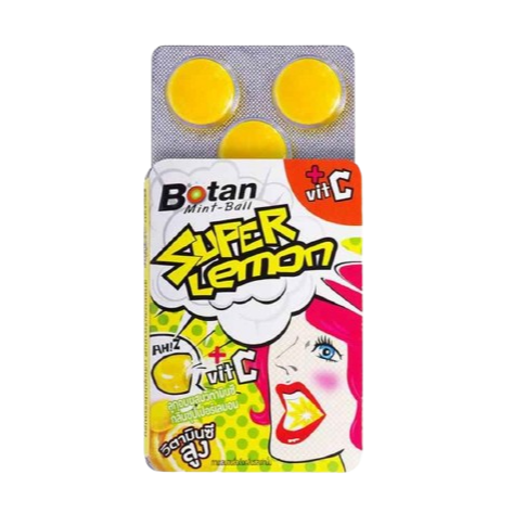 Botan - Vitamin C Candy - Super Lemon 17.5g. (Pack of 18)