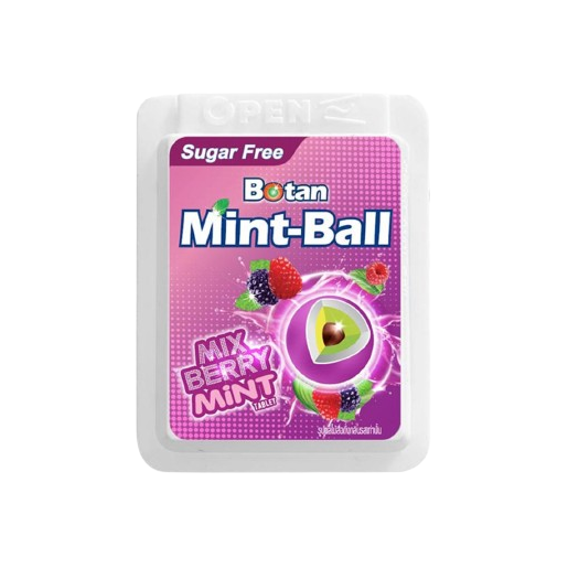 Botan - Lozegnes - 3x Breath Freshener Mint-Ball, 3x Mix Berry Mint-Ball, 3x Nano Ice Mint-Ball, 3x Original, 3x Super Kiwi-Apple, 3x Super Lemon (Pack of 18)