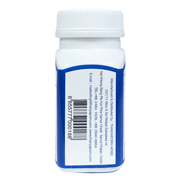 Thanyaporn Herbs - Compound Boraped Capsule - Bor Ra Ped (Tinospora Crispa Plant) - Treatment of Colds and Flu - 100 Capsules - Made in Thailand