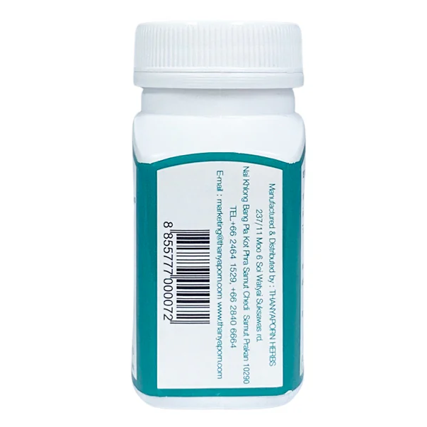 Thanyaporn Herbs - Compound Pet-Sang-Khat Capsule - Herbal Medicine for the Prevention and Treatment of Varicose Veins and Hemorrhoids - Made of Plants Ciccus Quadrangularis and Chinese Rhubarb - 100 Capsules - Made in Thailand