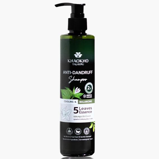 Khaokho Talaypu - 5 Leaves Essence Anti-Dandruff Shampoo 240ml.
