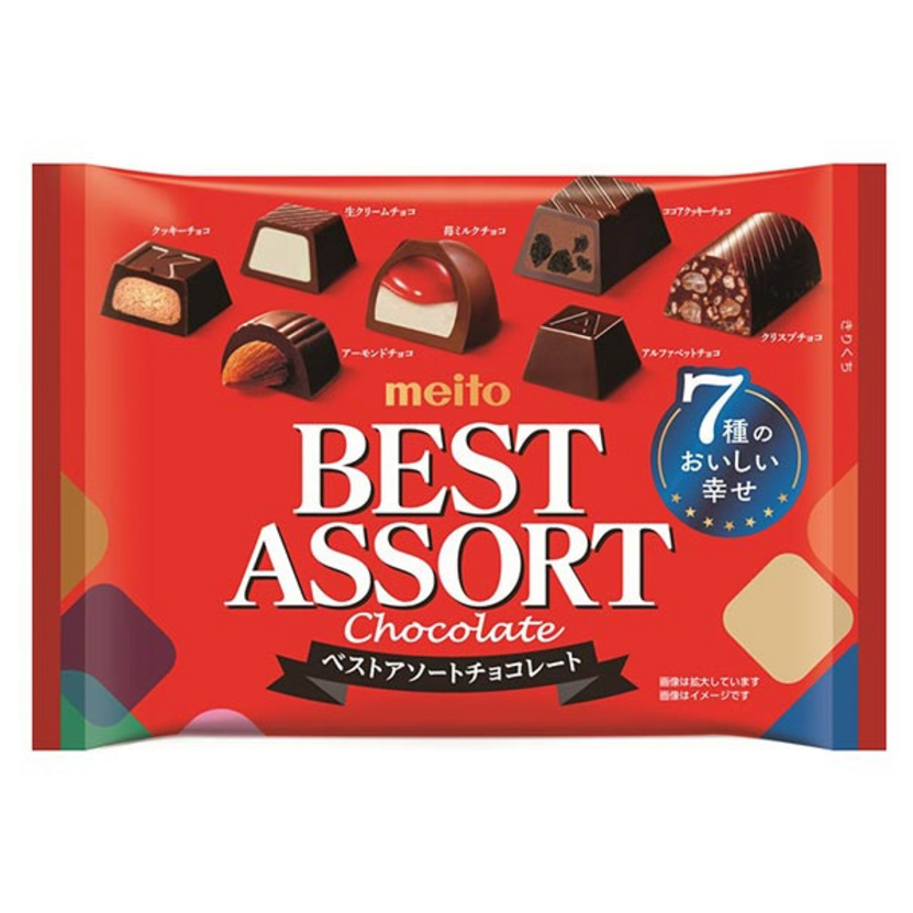Meito - (Mix of 4) Best Assort 122g. - Strawberry Assort 125g. - Florentine Assort 104g. - Nuts Collection 106g.