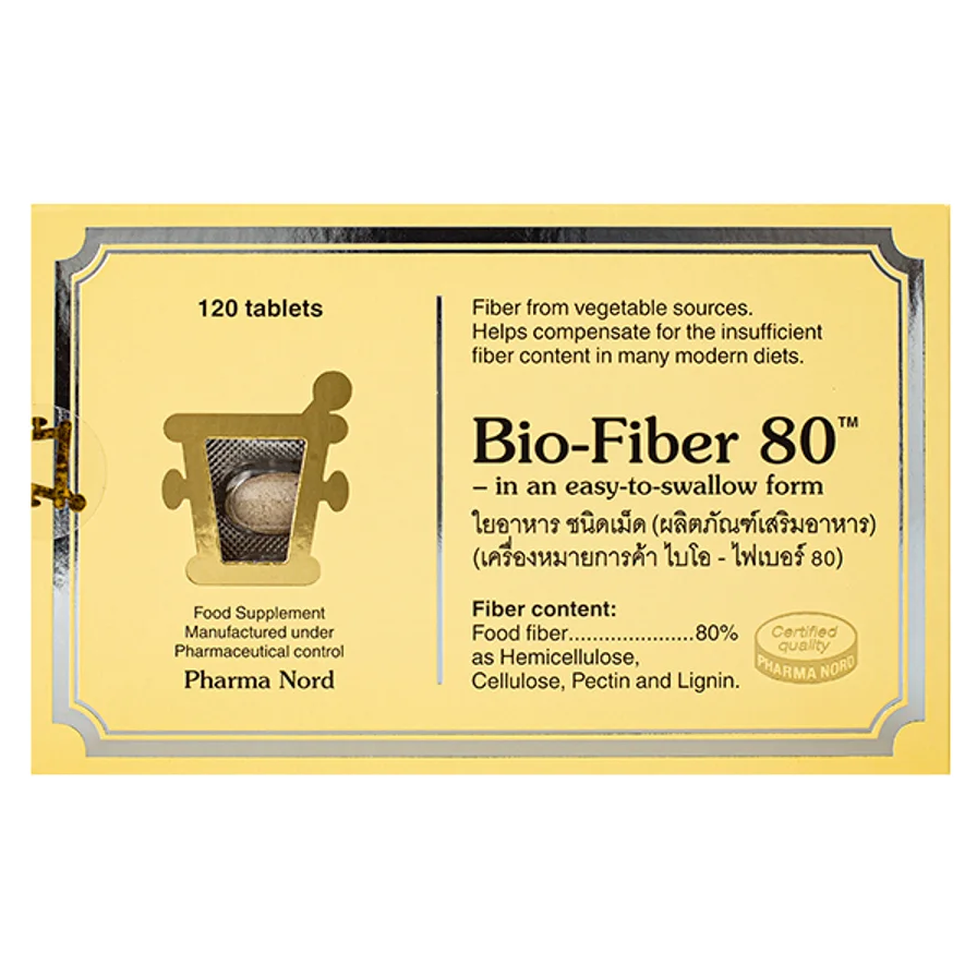 Pharma Nord - Bio-Fiber 80, Dietary Supplement (120 tablets)