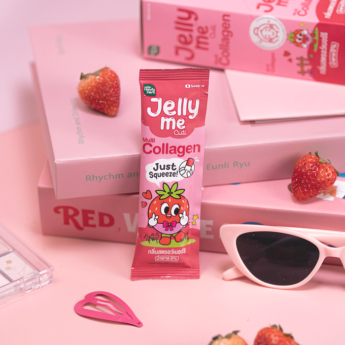 Handy Herbs - Jelly Me Cute Collagen Strawberry 30g. (Pack of 12)
