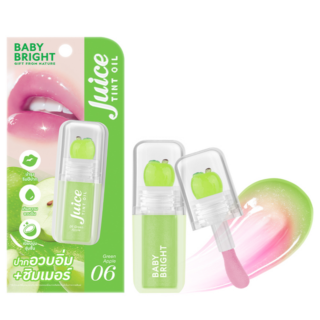 Baby Bright - Juice Tint Oil, Green Apple 3.1g.