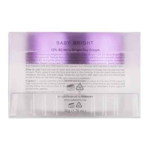 Baby Bright - 12% B3 Mela Bright Day Cream 50g.
