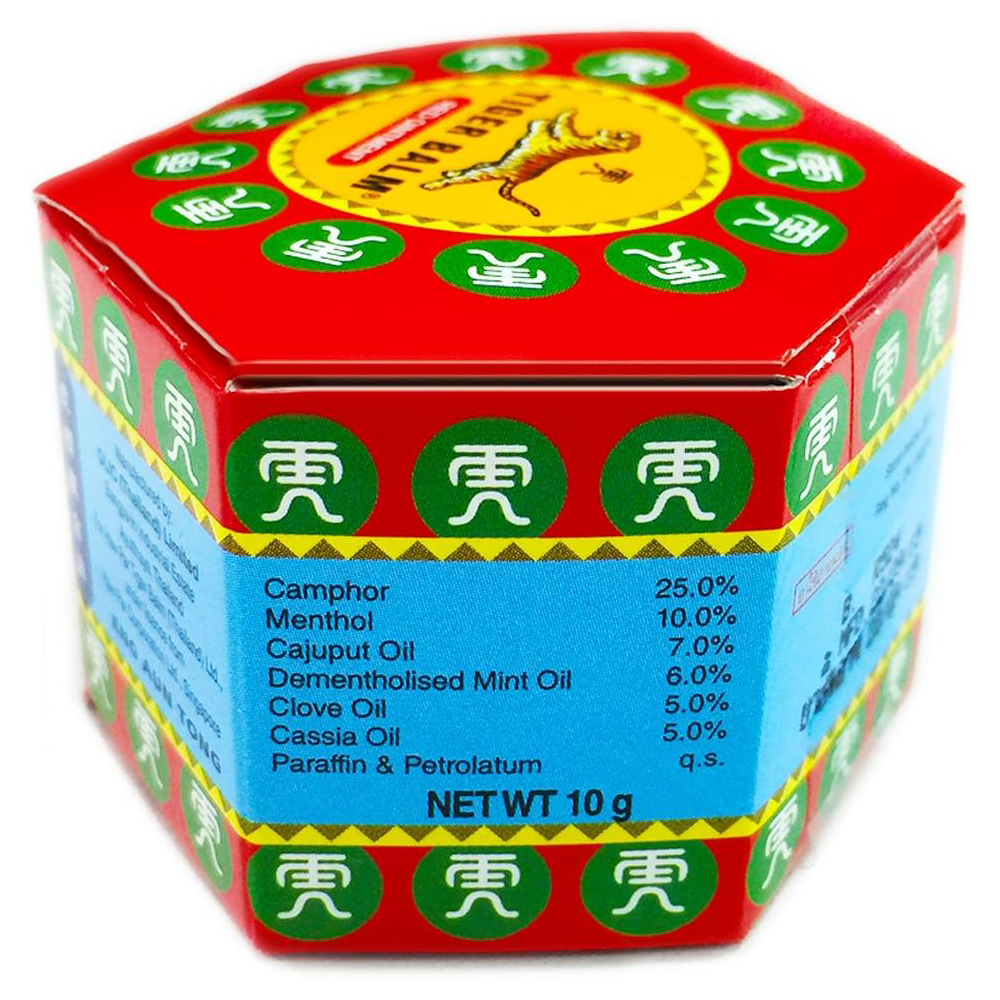 Tiger Balm - Red Ointment 10g. (Pack of 6)