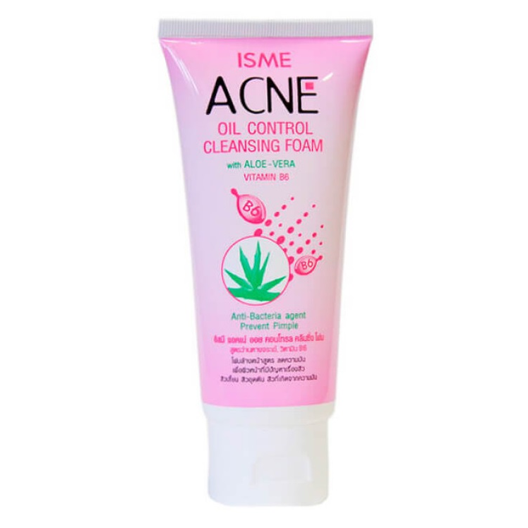 ISME - Acne Oil Control Cleansing Foam With Aloe Vera & Vitamin B6 60g.