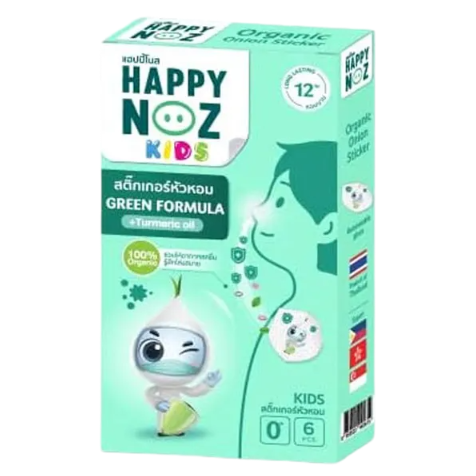 Happy Noz - Kids - Green Fragrance Formula (Pack of 3 x 6 patches)