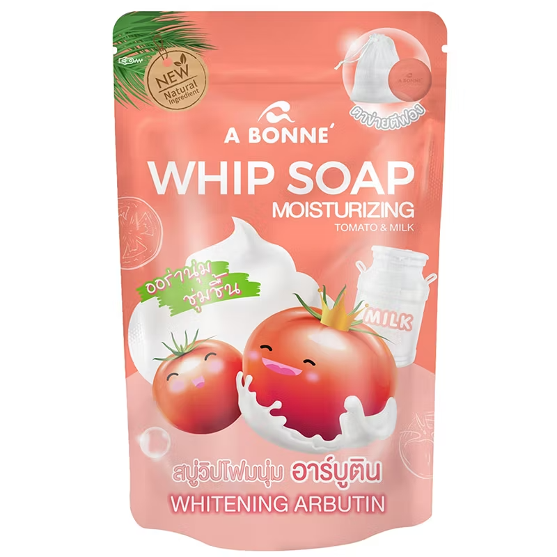 A Bonne' - Whip Soap Moisturizing Tomato Milk 100g.
