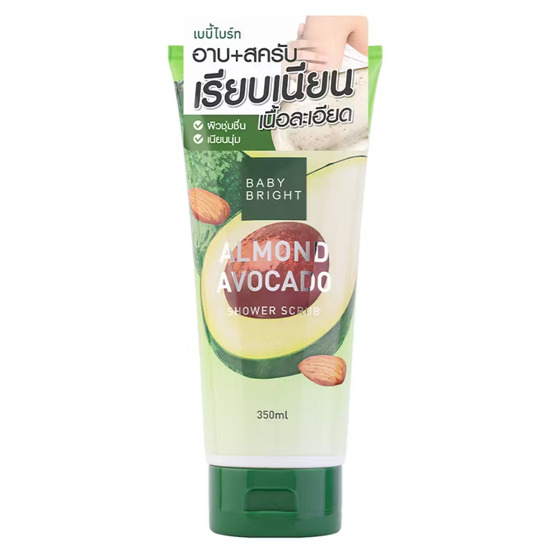 Baby Bright - Almond Avocado Shower Scrub 350ml.