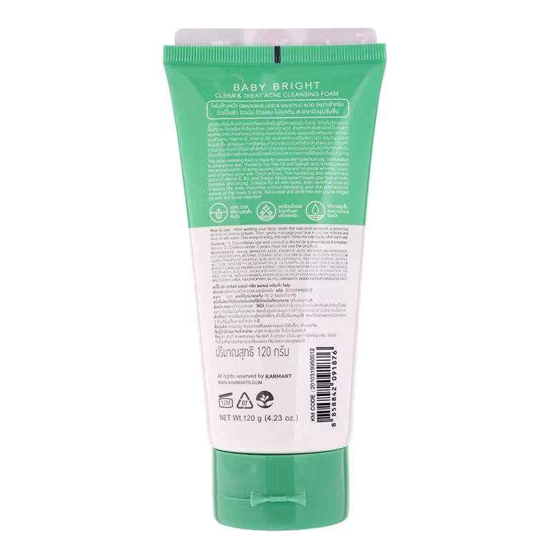 Baby Bright - Clear & Treat Acne Cleansing Foam 120g.