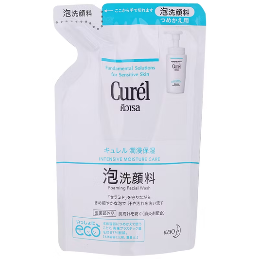 Curel - Curél Intensive Moisture Care Foaming Facial Wash Refill 130ml.