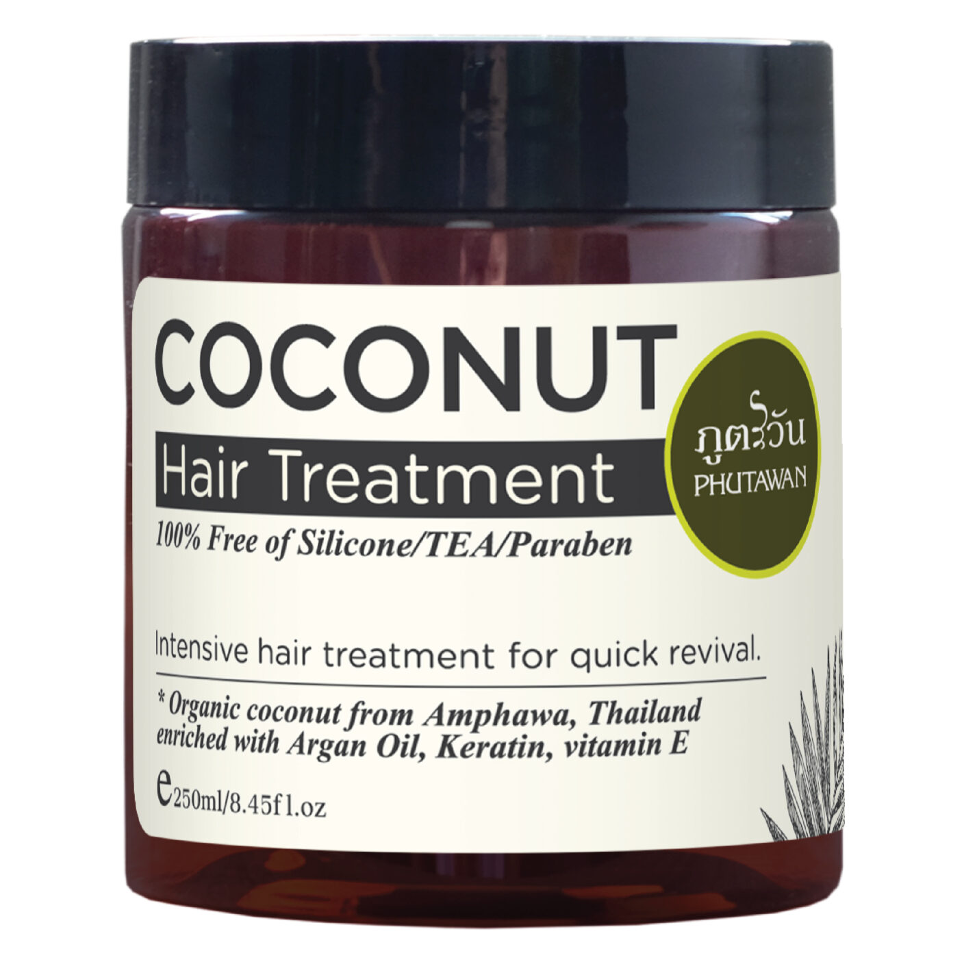 Phutawan - Organic Coconut Hair Treatment 250ml.