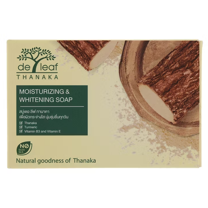 De Leaf - Thanaka Moisturizing and Whitening Soap 100g.
