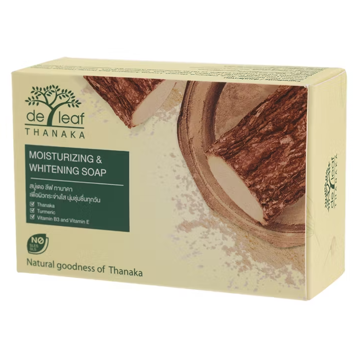 De Leaf - Thanaka Moisturizing and Whitening Soap 100g.