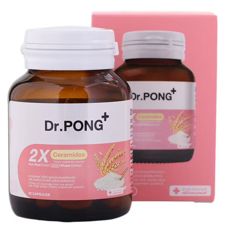 Dr.PONG - 2X Ceramides From Rice Extract Plus Wheat Extract (30 capsules)