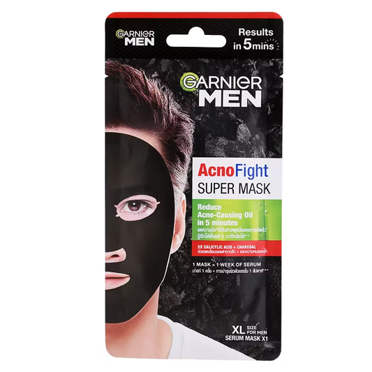 Garnier Men - Acno Fight - Super Mask 28 g. - Made in Indonesia