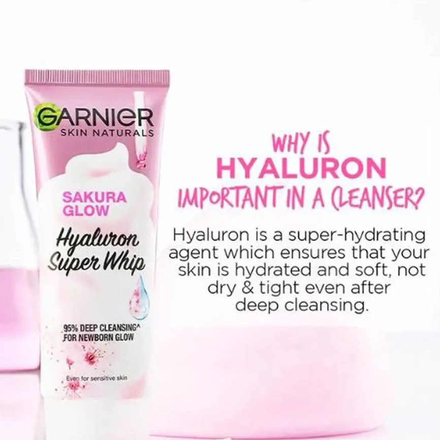 Garnier - Sakura Glow - Hyaluron Glow Super Whip Foam 100 ml.