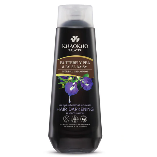Khaokho Talaypu - Butterfly Pea & False Daisy Herbal Shampoo 330ml.
