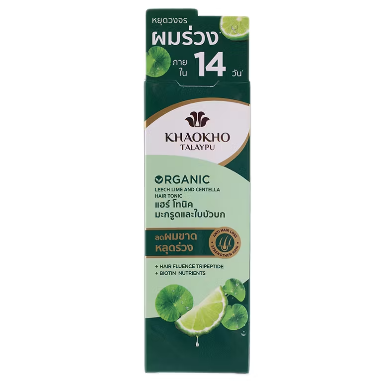 Khaokho Talaypu - Leech Lime & Centella Organic Hair Tonic 80ml.