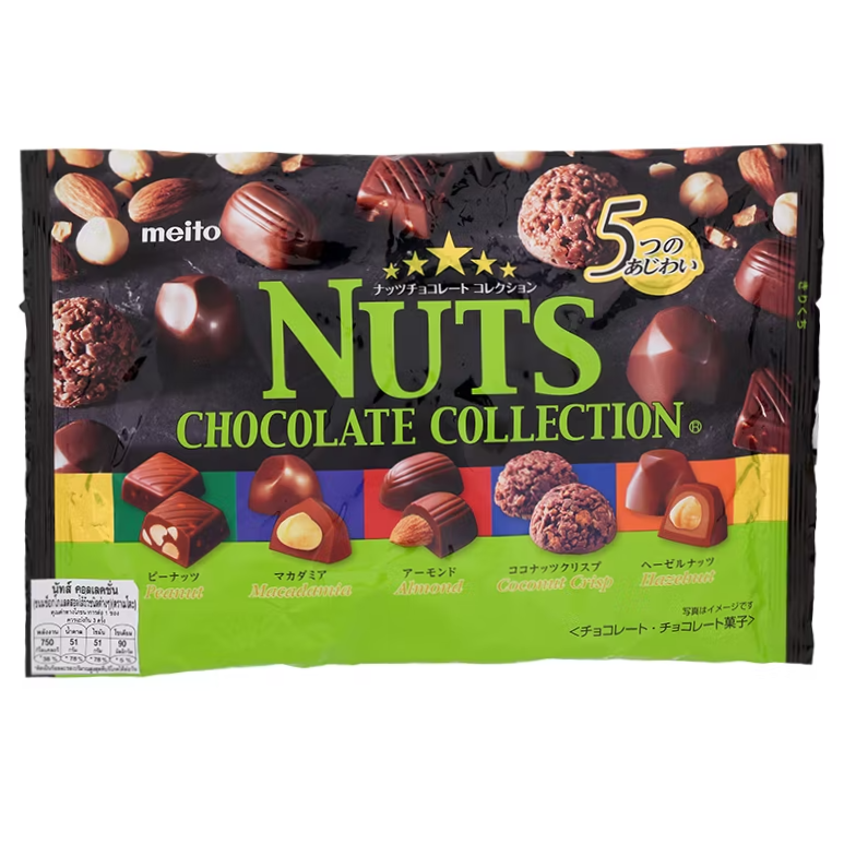 Meito - (Mix of 4) Best Assort 122g. - Strawberry Assort 125g. - Florentine Assort 104g. - Nuts Collection 106g.