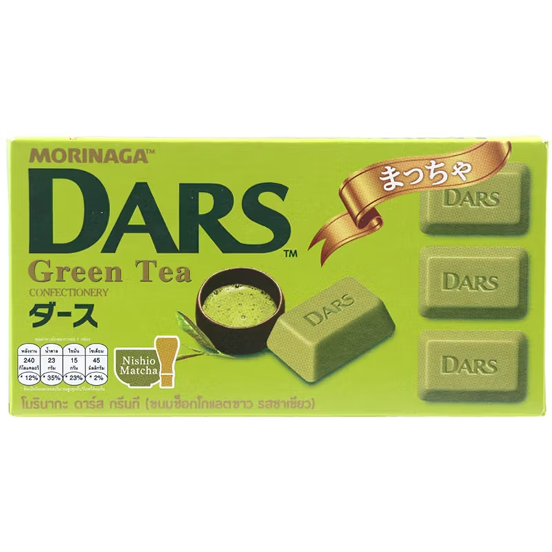 Morinaga - Dars - Green Tea 42g. (Pack of 6)