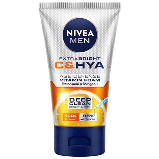 Nivea Men - Extra Bright - Bright C+Hya Wash Foam 100 g.