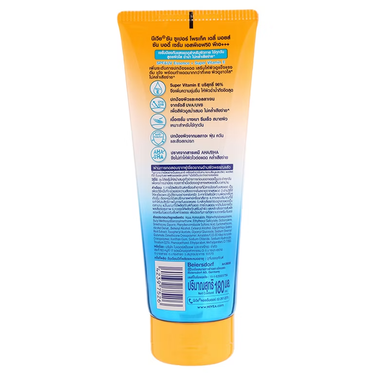 Nivea - Sun Extra Protect - Daily Moist Essence Serum (SPF50) 180 ml.