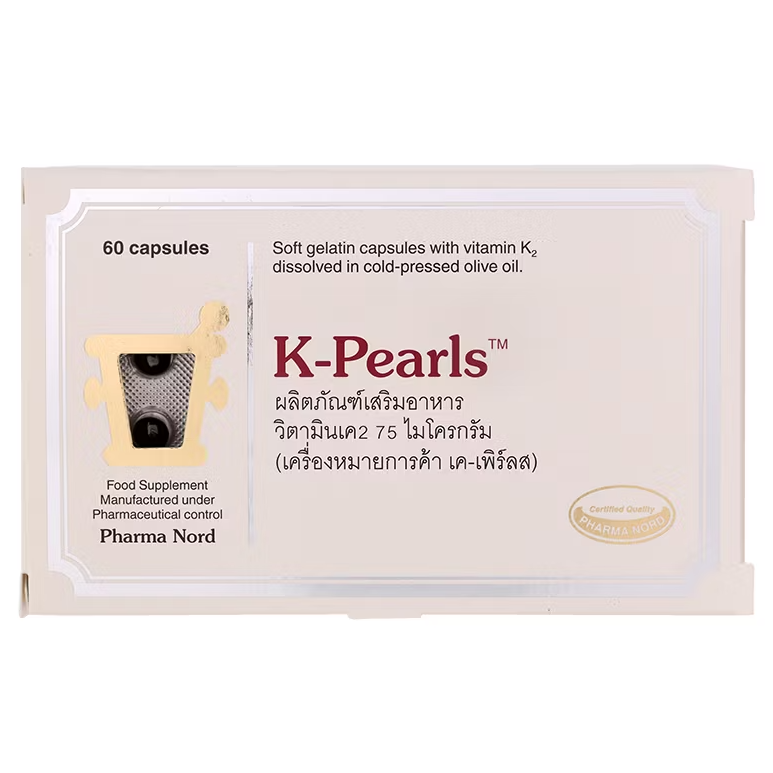 Pharma Nord - K-Pearls (K2) 75mcg., Dietary Supplement (60 capsules)