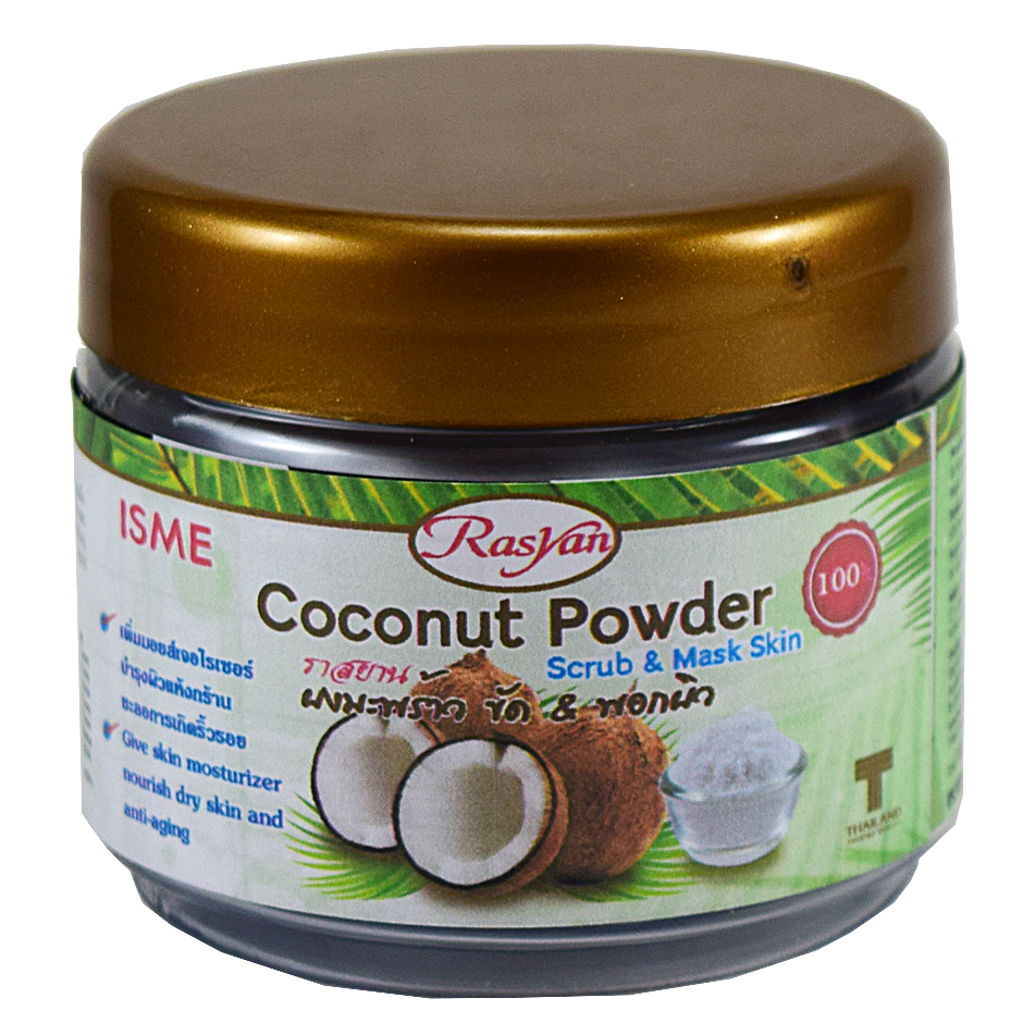 ISME - Coconut Powder Scrub & Mask for Dry Skin (Anti-Aging) 30g.