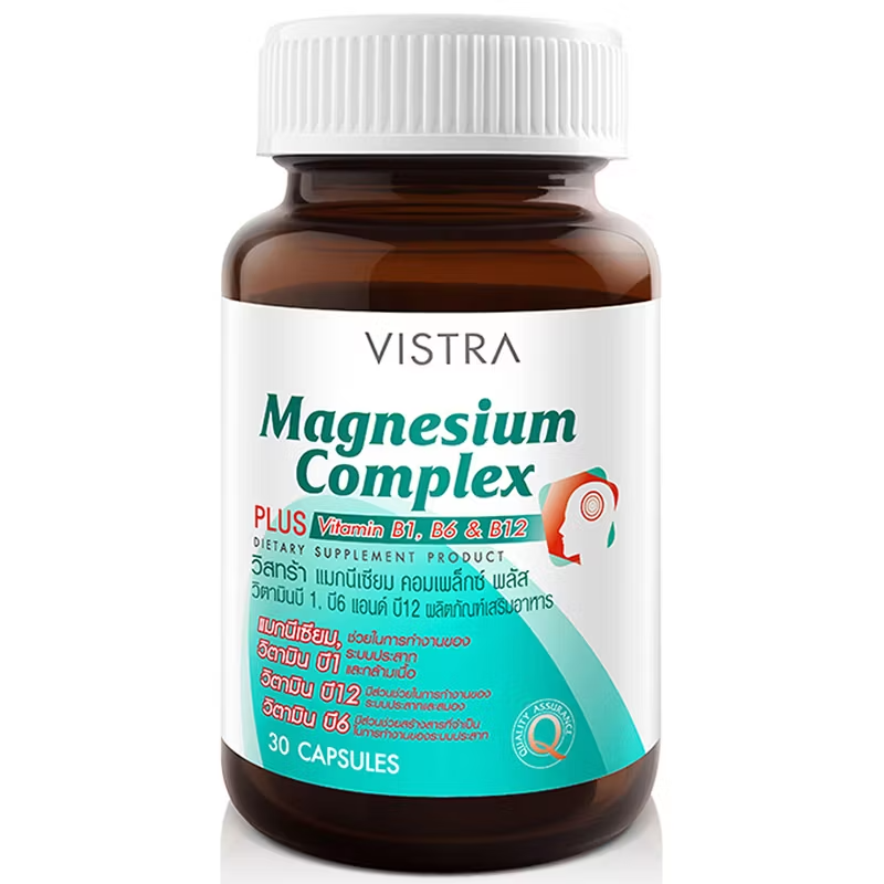 Vistra - Magnesium Complex Plus Vitamin B1, B6 & B12 (30 capsules)