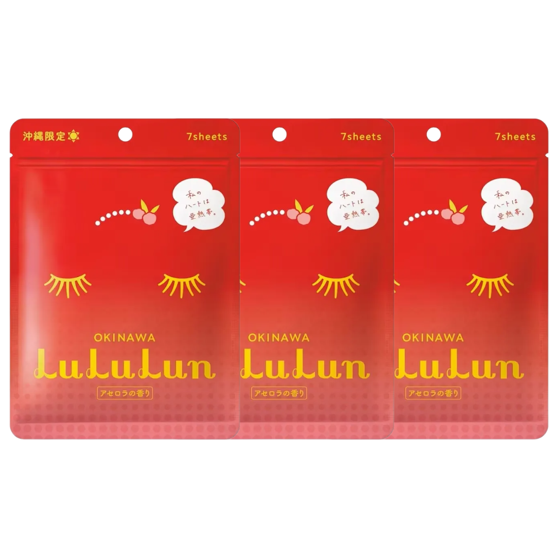 Lululun - Okinawa Face Mask (Pack of 3 x 7 sheets) - Made in Japan