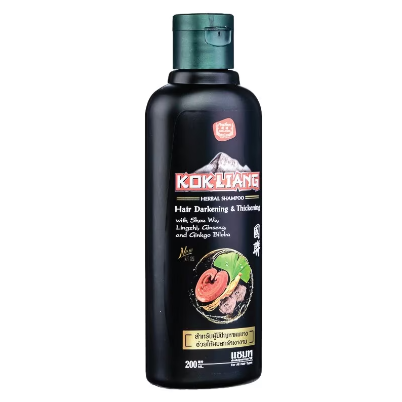 Kok Liang - Shampoo Hair Darkening and Thickening 200ml.