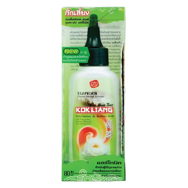 Kok Liang - Hair Tonic Anti Hair Loss and Soothes Scalp 80ml.