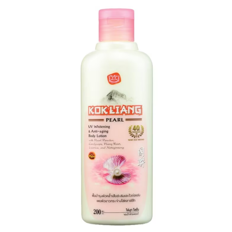 Kok Liang - Body Lotion Pearl UV Whitening and Anti-Aging 200ml.