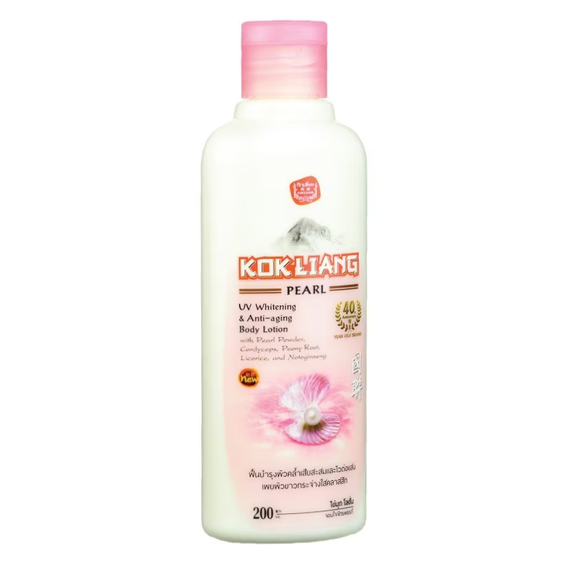 Kok Liang - Body Lotion Pearl UV Whitening and Anti-Aging 200ml.