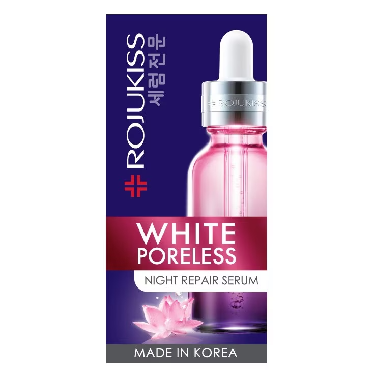 Rojukiss - White Poreless Night Repair Serum 30ml.