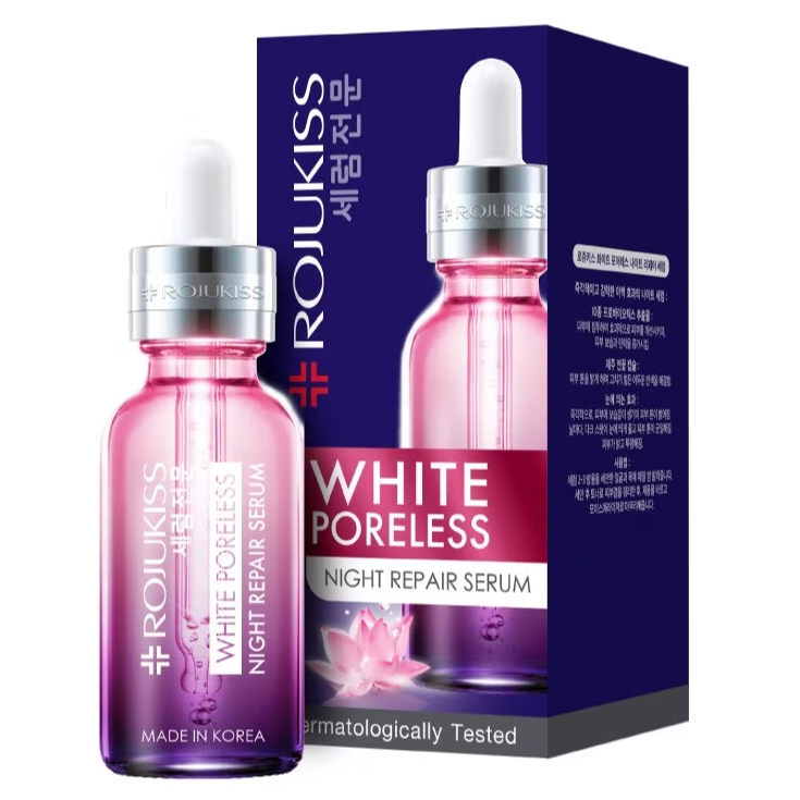 Rojukiss - White Poreless Night Repair Serum 30ml.