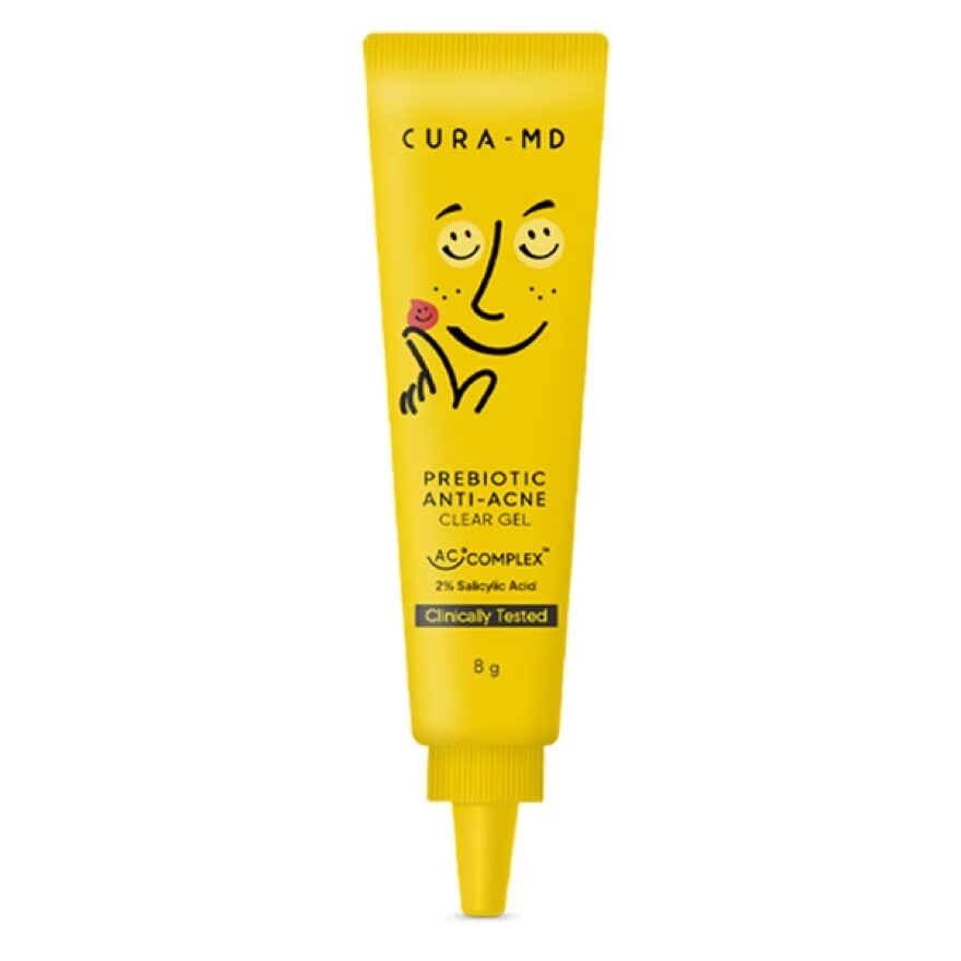 CURA-MD - Prebiotic Anti-Acne Clear Gel, 2% Salicylic Acid 8g.