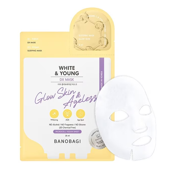 Banobagi - Dx Mask White & Young, Glow Skin & Ageless 25ml. (Pack of 3)