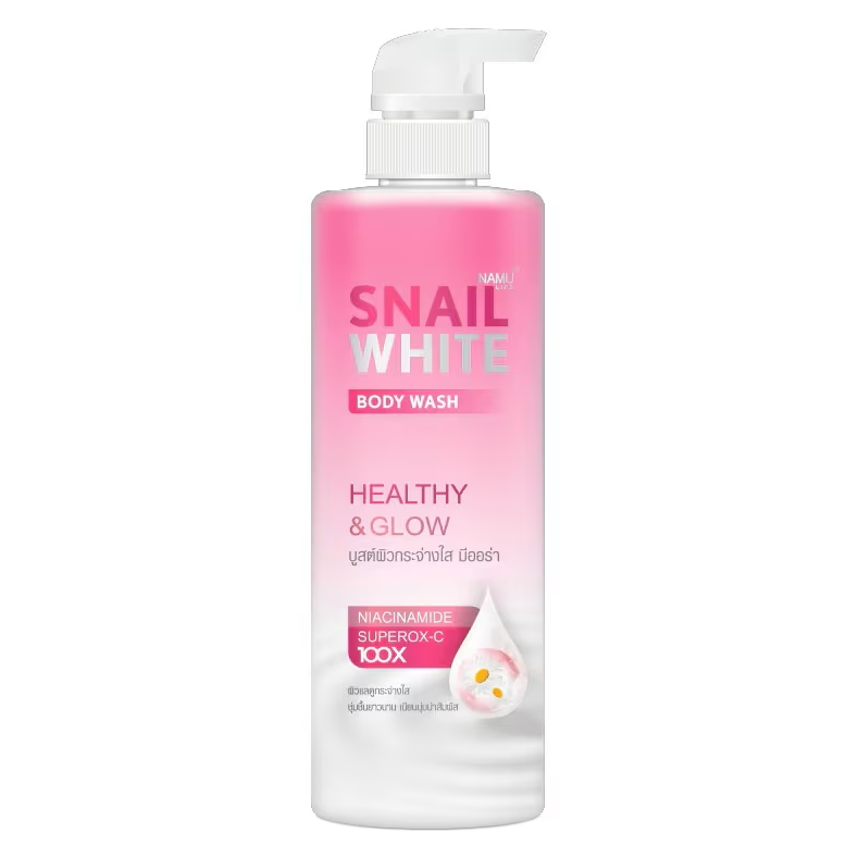Namu Life Snailwhite - Snail White Body Wash, Healthy and Glow with Niacinamide and Superox-C 500ml.