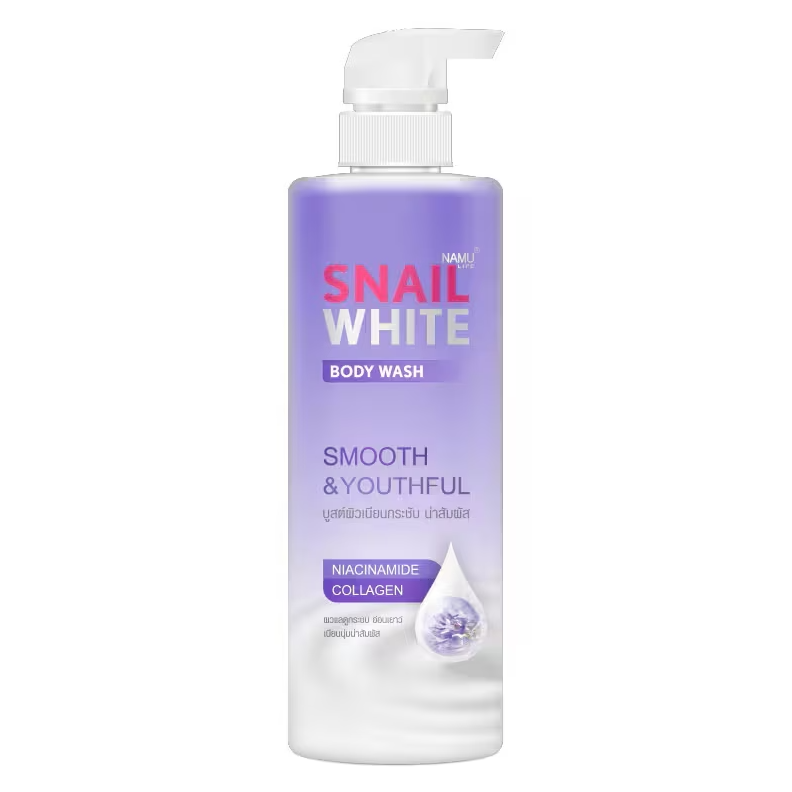 Namu Life Snailwhite - Snail White Body Wash, Smooth and Youthful with Niacinamide and Collagen 500ml.