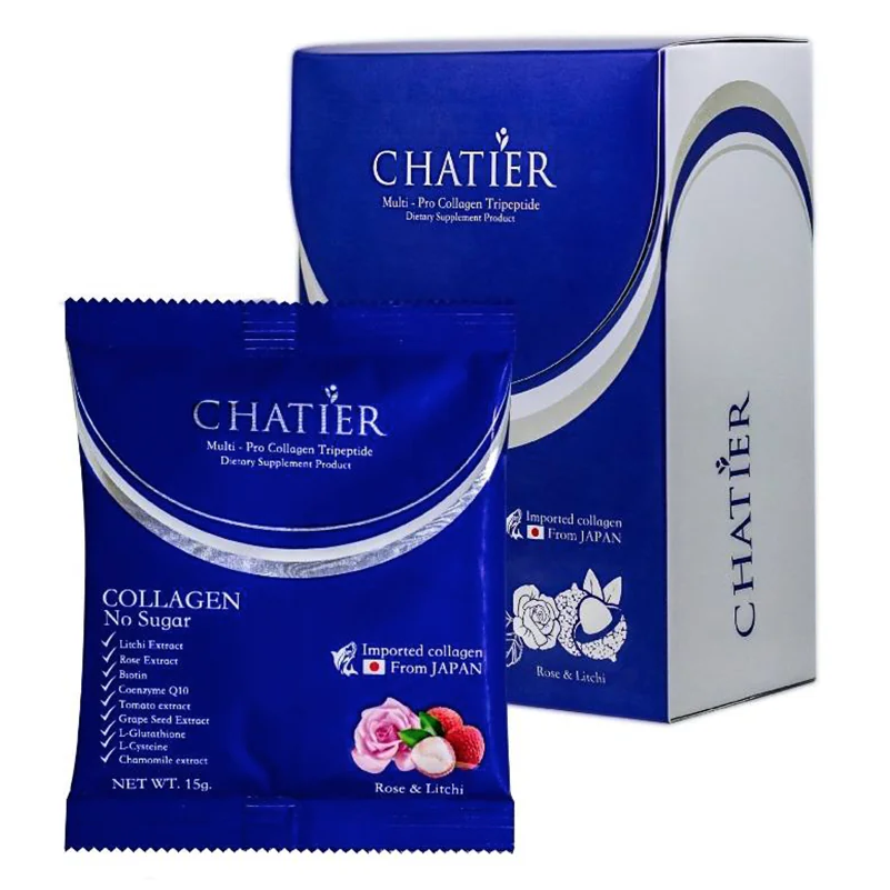 CHATIER - Multi-Pro Collagen Tripeptide, No Sugar 15g. (7 sachets)
